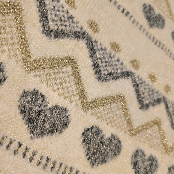 Cat & Jack Girl's Heart Zig‎ Zag Toddler Fall Sweater Dress. Size 2T - Picture 4 of 8